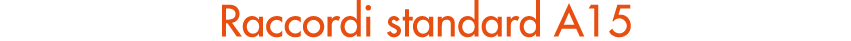 Raccordi standard A15